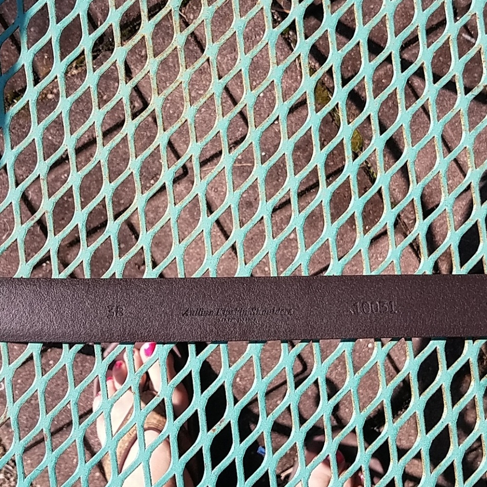 VTG Johnston & Murphy brown leather belt sz. 38 - Picture 3 of 5